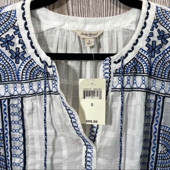 NWT Lucky Brand Boho Top Sz S - Picture 6 of 7